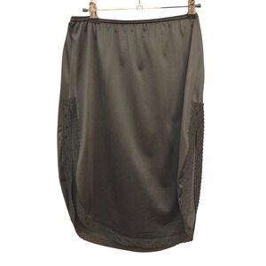 Vintage 90,s Y2K Mel-Lin Half Slip Skirt Coquette Gothic Dark Romance Victorian